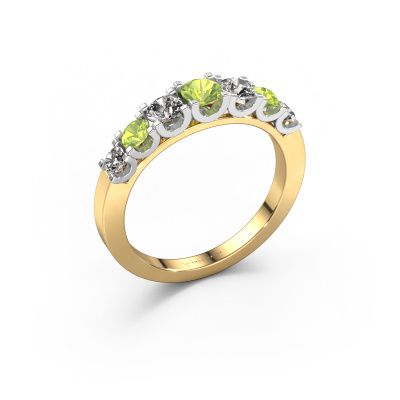 Ring Selina 3 585 gold peridot 3.7 mm