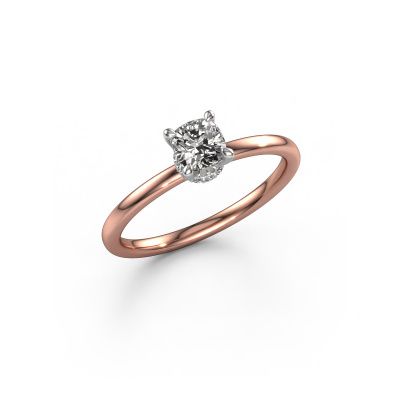 Engagement ring Crystal CUS 3 585 rose gold diamond 0.50 crt