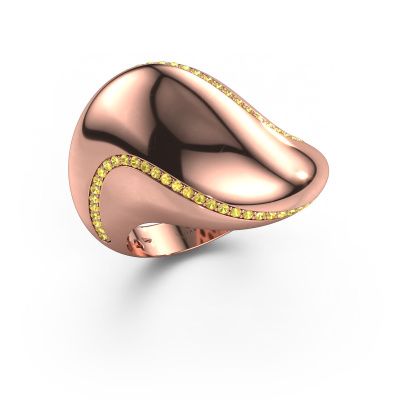 Ring Phyliss 585 rose gold yellow sapphire 1 mm