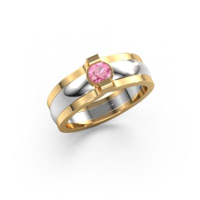 Ring Jade 585 Weißgold Pink Saphir 4 mm