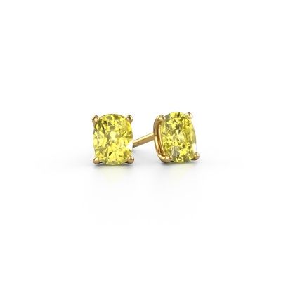 Stud earrings Sam CSH 585 gold yellow lab grown diamond 6.8x5.2 mm