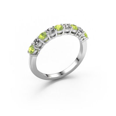Ring Michelle 9 585 white gold peridot 2.7 mm