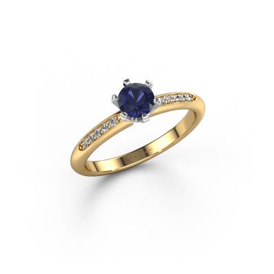 Engagement ring Tiffy 2 585 gold sapphire 4.7 mm