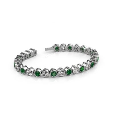 Tennis bracelet Allegra 5 mm 585 white gold emerald 5 mm