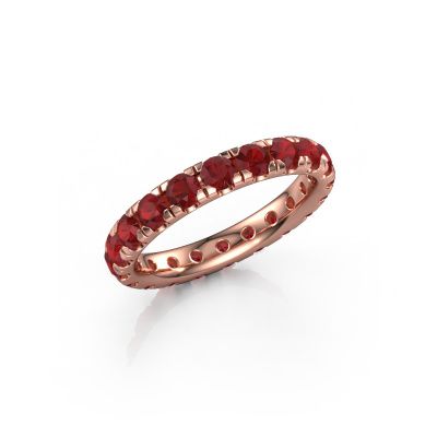 Stackable ring Jackie 3.0 585 rose gold ruby 3 mm