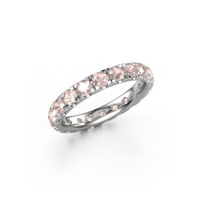 Stackable ring Jackie 3.0 585 white gold morganite champagne 3 mm
