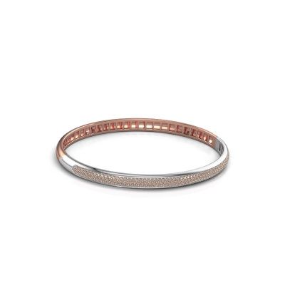Armband Emely 5mm 585 rosé goud bruine diamant 1.178 crt