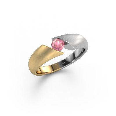 Engagement ring Hojalien 1 585 gold tourmaline pink 4 mm