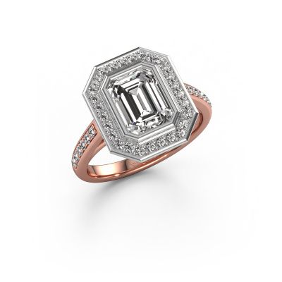 Verlovingsring Noud 2 EME 585 rosé goud lab-grown diamant 2.104 crt