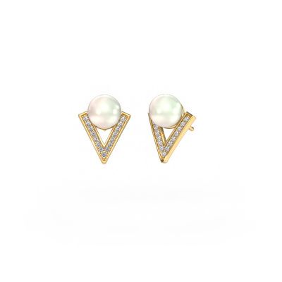 Earrings Faith 585 gold white pearl 7 mm