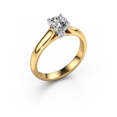 Engagement ring Valorie RND 1 585 gold lab grown diamond 0.70 crt