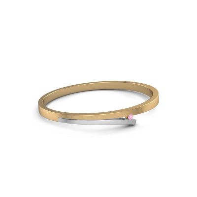 Bangle Rosario 585 gold pink sapphire 3 mm