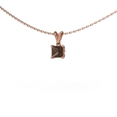Anhänger Sam SQR 585 Roségold Rauchquarz 4.5 mm