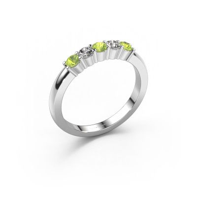 Ring Yasmin 5 950 platinum peridot 3 mm