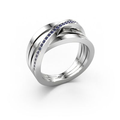 Ring Esmee 585 white gold sapphire 1 mm
