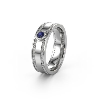 Wedding ring WH2044P 950 platinum sapphire ±0.24x0.08 in