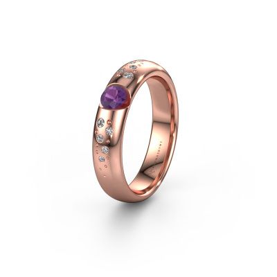 Ehering WH2104L34A 585 Roségold Amethyst ±4,5x1.7 mm