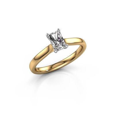 Verlovingsring Mignon rad 1 585 goud diamant 0.65 crt
