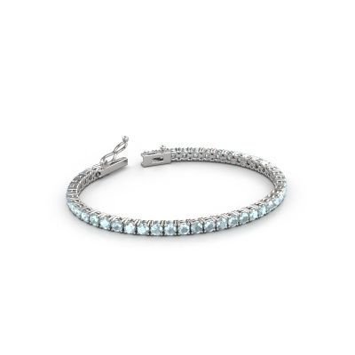 Tennisarmband Shirley 3.4 585 Aquamarin Weißgold 3.4 mm