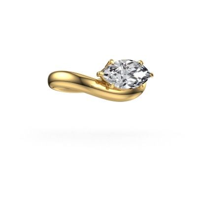 Engagement ring Floor MRQ 585 gold diamond 1.50 crt