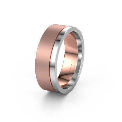 Wedding ring WH0325M17APM 585 rose gold ±7x1.7 mm