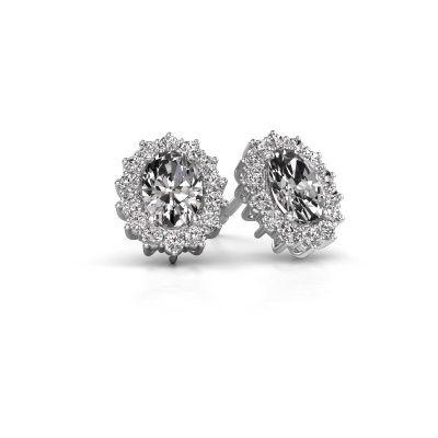 Boucles d'oreilles Margien 950 platine diamant 0.70 crt