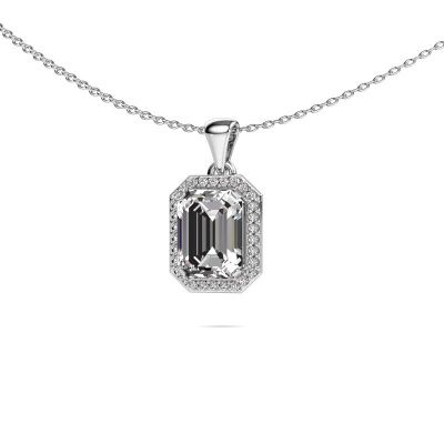 Collier Dodie 585 or blanc diamant synthétique 1.88 crt