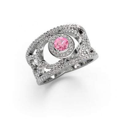 Ring Regina 950 Platin Pink Saphir 4.2 mm