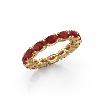 Ring Vivienne OVL 5x3 585 Gold Rubin 5x3 mm