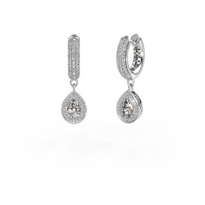 Pendants d'oreilles Barbar 2 585 or blanc diamant synthétique 1.305 crt