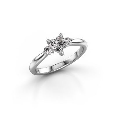 Engagement ring Lieselot HRT 950 platinum zirconia 5 mm