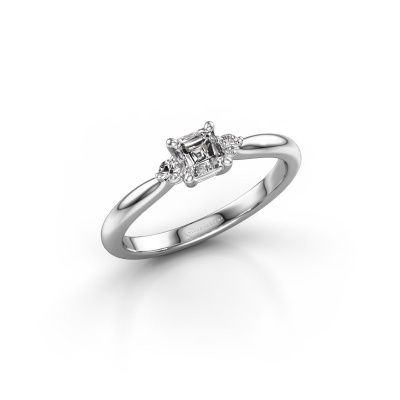 Bague de fiançailles Lieselot ASSC 585 or blanc diamant 0.60 crt