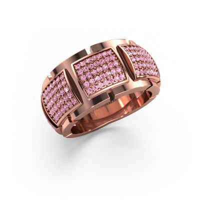 Ring Laura 585 rose gold pink sapphire 1 mm