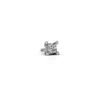 Men's earring Hans 585 white gold diamond 0.40 crt