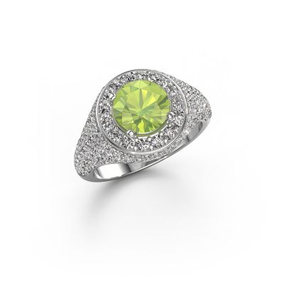 Ring Dayle 950 platinum peridot 7 mm