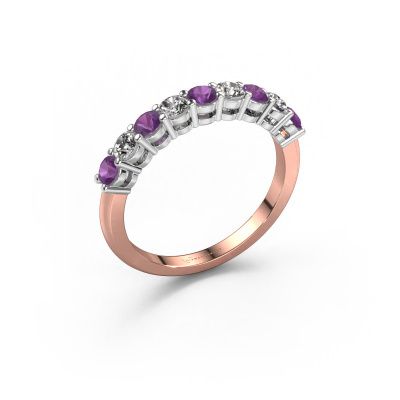 Ring Michelle 9 585 Roségold Amethyst 2.7 mm