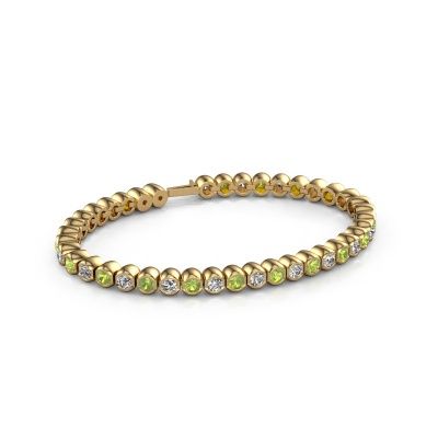 Bracelet tennis Bianca 3.5 mm 585 or jaune péridot 3.5 mm