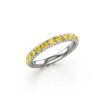Ring Jackie 2.5 585 white gold yellow sapphire 2.5 mm