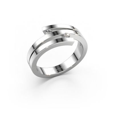 Ring Roxane 585 white gold zirconia 2 mm