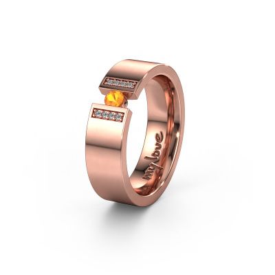 Ehering WH2096L16C 585 Roségold ±6x2.2 mm Citrin