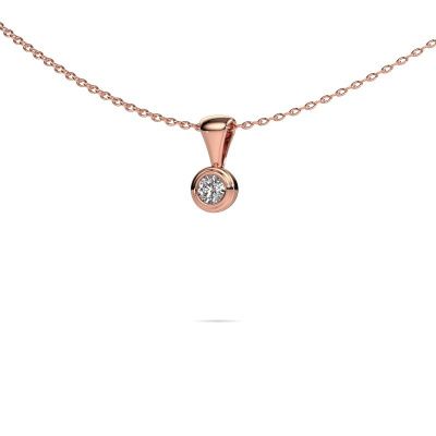 Hanger Lieke 585 rosé goud diamant 0.20 crt