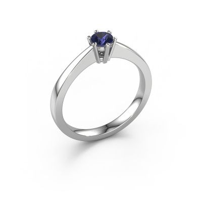 Engagement ring Noortje 950 platinum sapphire 4 mm