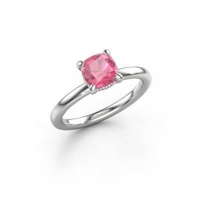 Verlobungsring Simone CUS 2 950 Platin Pink Saphir 6 mm