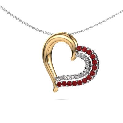 Necklace Kandace 585 gold ruby 1.9 mm