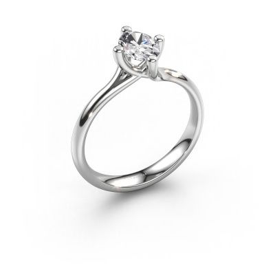 Engagement ring Dewi Oval 950 platinum diamond 0.70 crt
