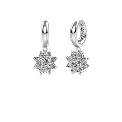 Drop earrings Geneva 1 950 platinum diamond 2.30 crt