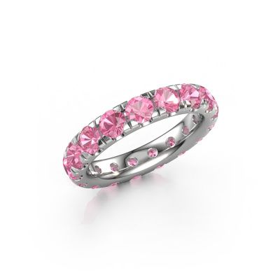 Stackable ring Jackie 3.7 950 platinum pink sapphire 3.7 mm