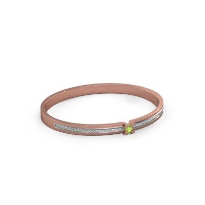 Bracelet Myrthe 585 rose gold peridot 4 mm