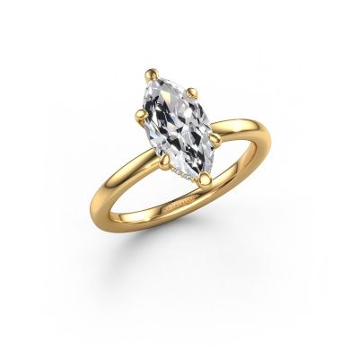 Bague de fiançailles Simone MRQ 2 585 or jaune diamant 1.57 crt