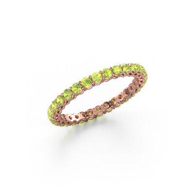 Stackable ring Michelle full 2.0 585 rose gold peridot 2 mm
